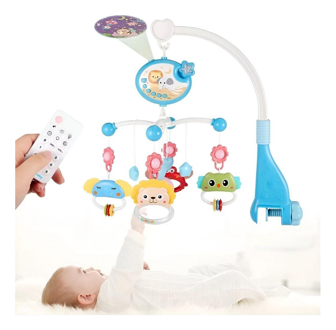 Móvil Bebé Cuna Juguetes Música Luces Carrusel Portátil Jhn-0