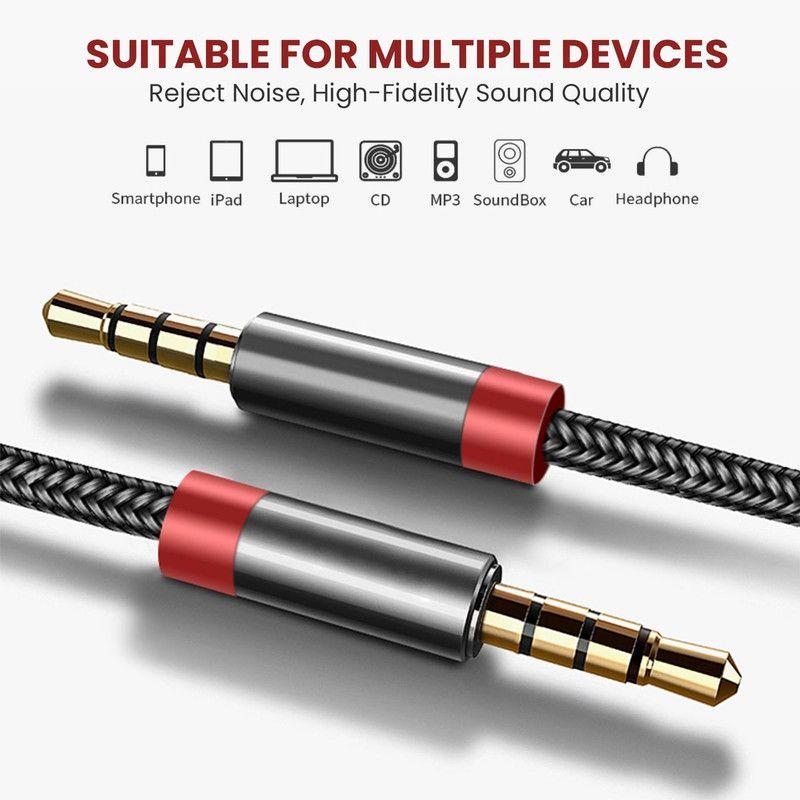 Set 8 Cable Audio Auxiliar Musica Telefono Tablet  Lau-2