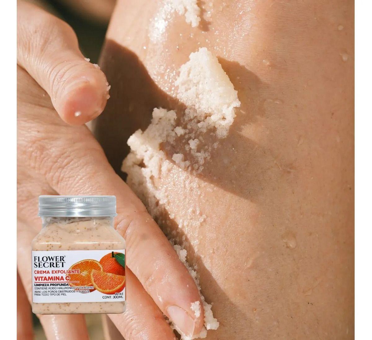 Set 3 Cremas Exfoliantes Corporal Vitamina C Fresas Lau-6