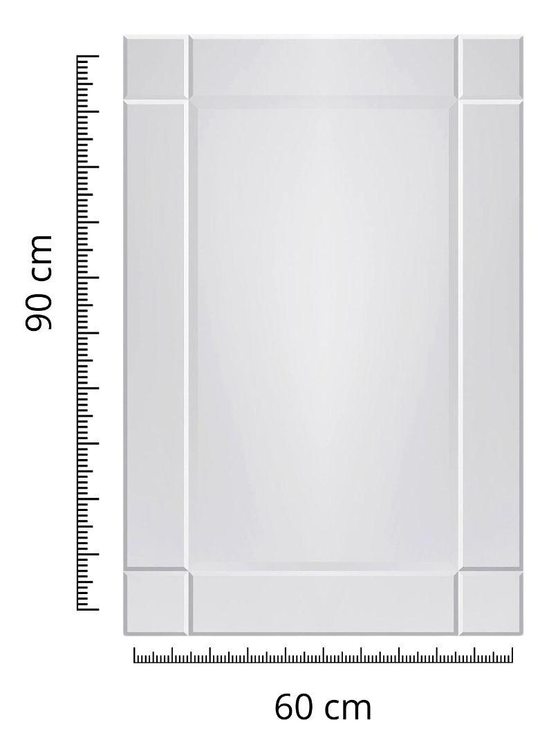 Espejo Decorativo Pared Marco Cortado 60x90 cm Jhn-3