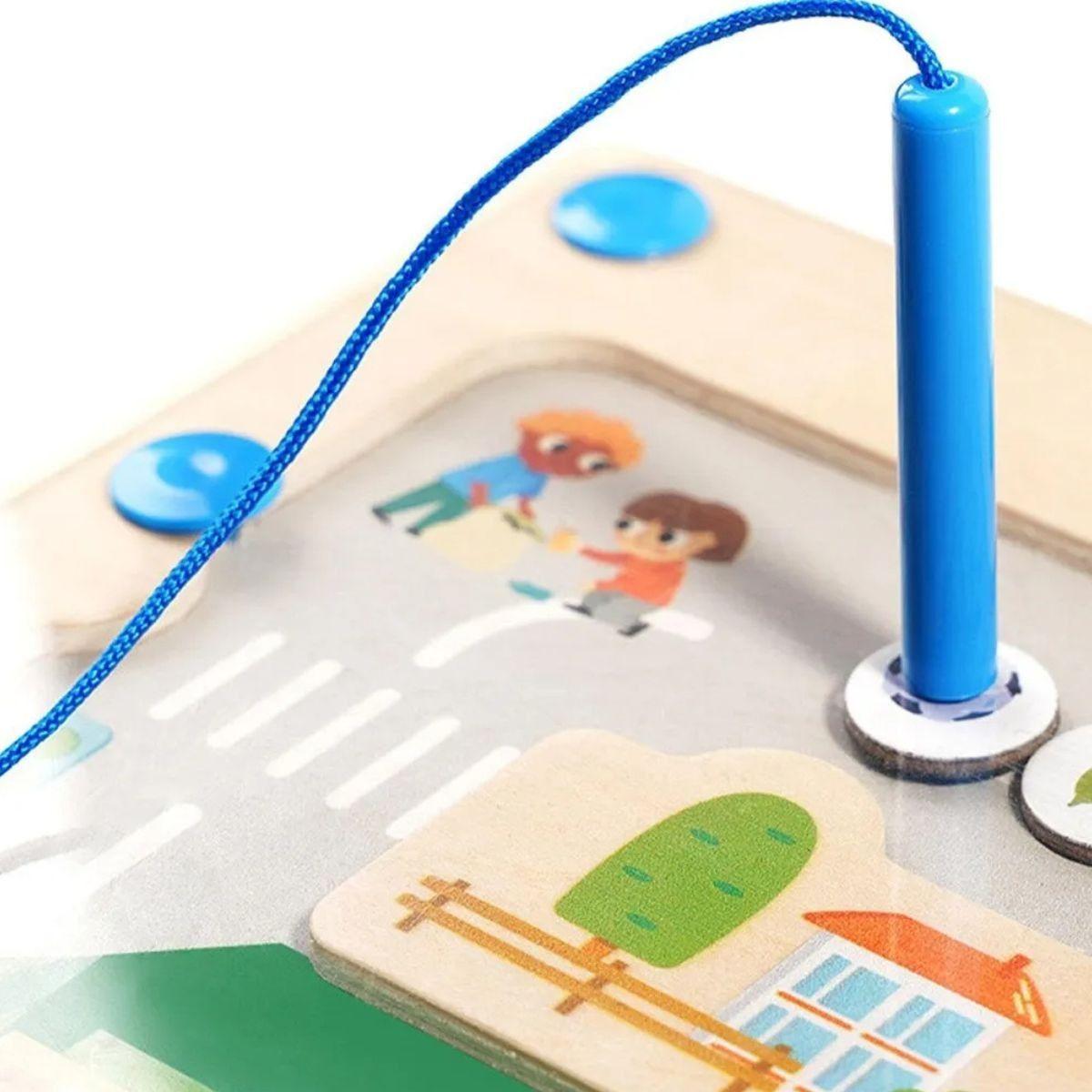 JUGUETE ROMPECABEZAS  DE MONTESSORI LABERINTO MAGNETICO LAU-6