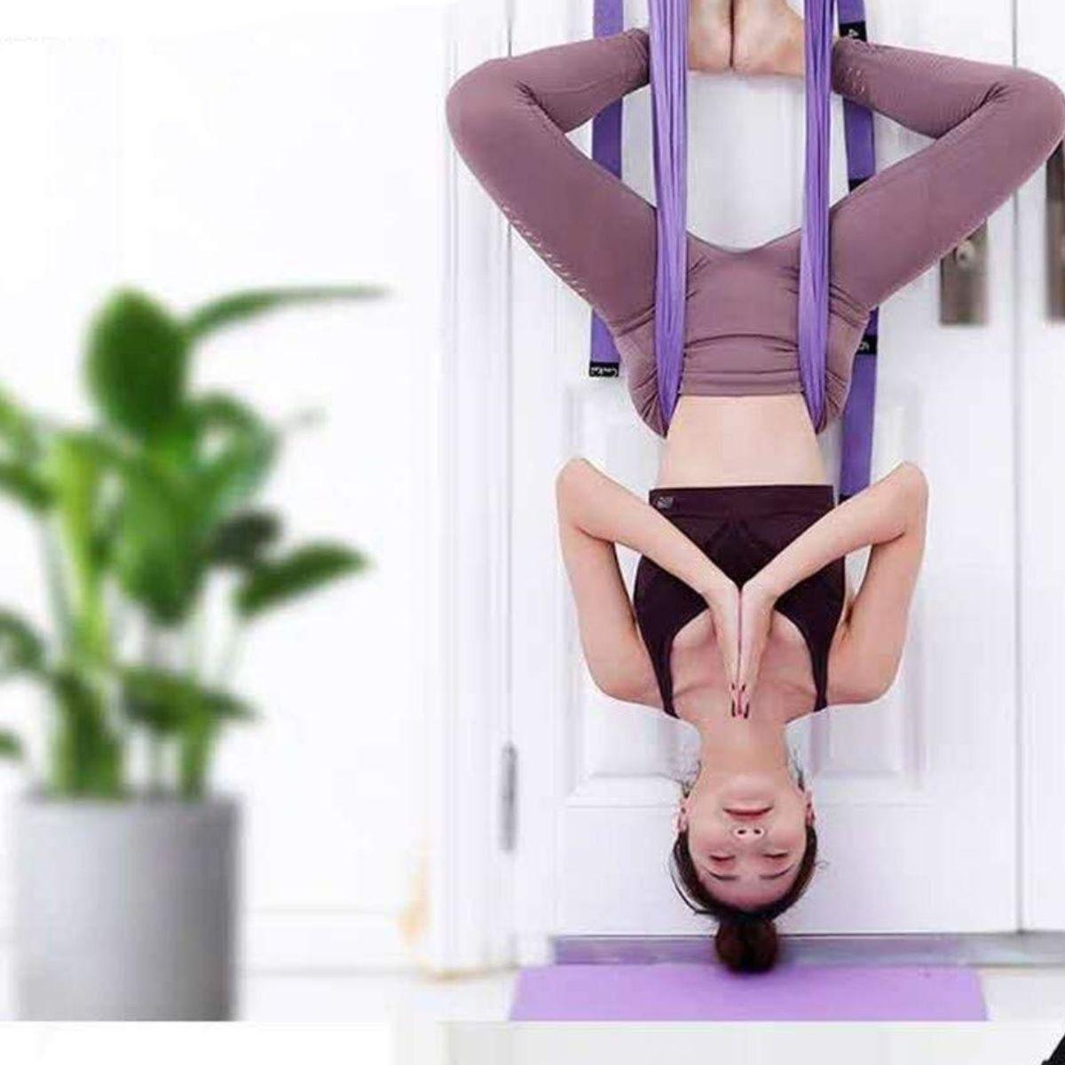 CUERDA DE SUSPENSION YOGA AEREBICO LEXIBILIDAD ENTRENA LAU-7