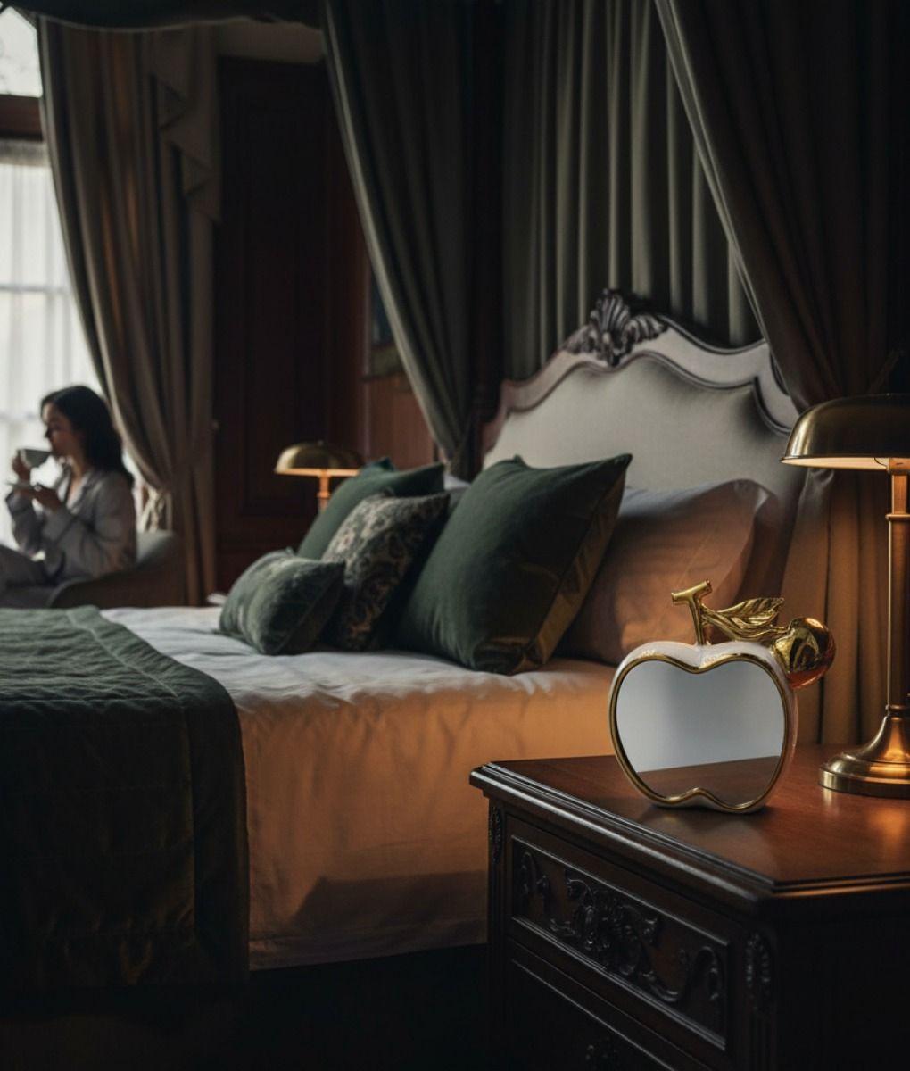 Figura Decorativa Reflejos Espejo Diseño Frutal Adorno Jhn-4