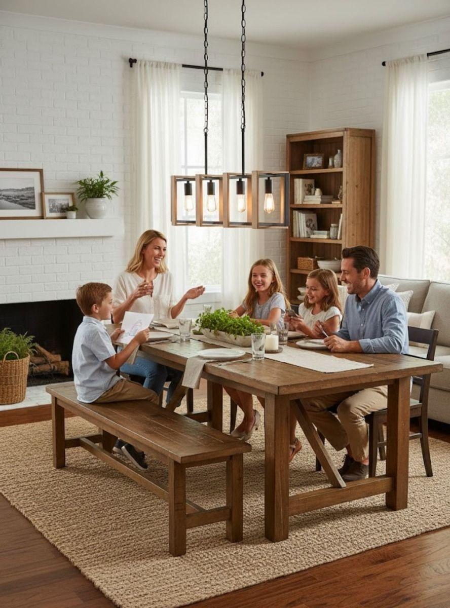 Lámpara Techo Colgante Contemporáneo Diseño Geométrico Jhn-4