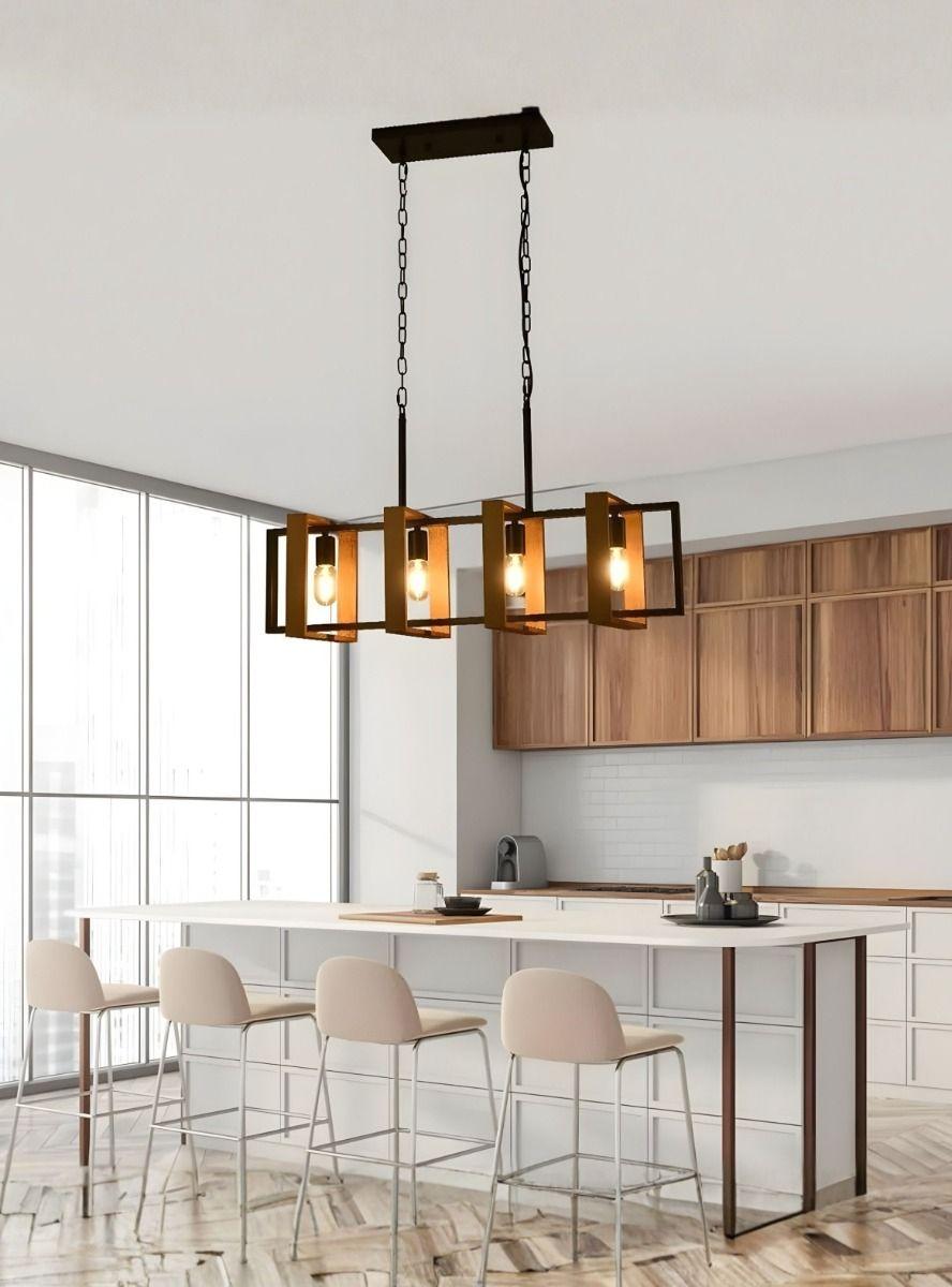 Lámpara Techo Colgante Contemporáneo Diseño Geométrico Jhn-8