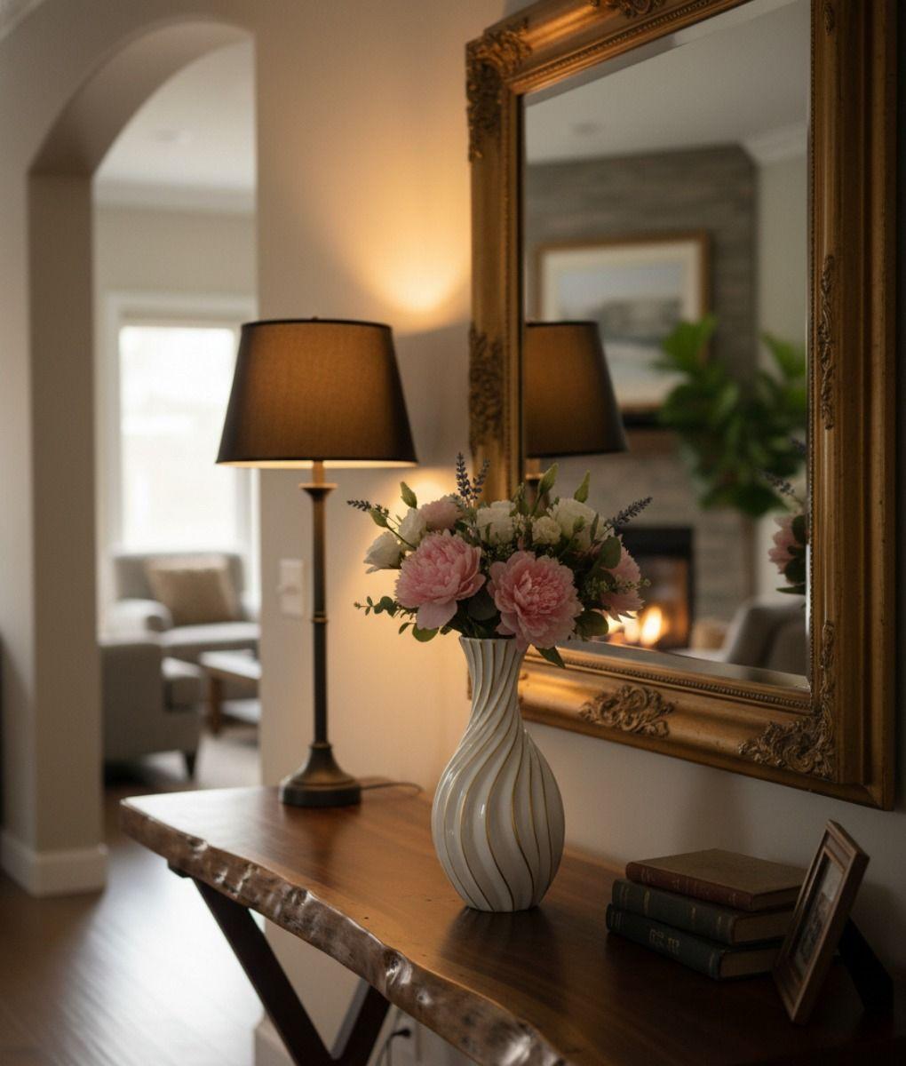 Florero Decorativo Jarrón Escultural Diseño Remolino Jhn-9