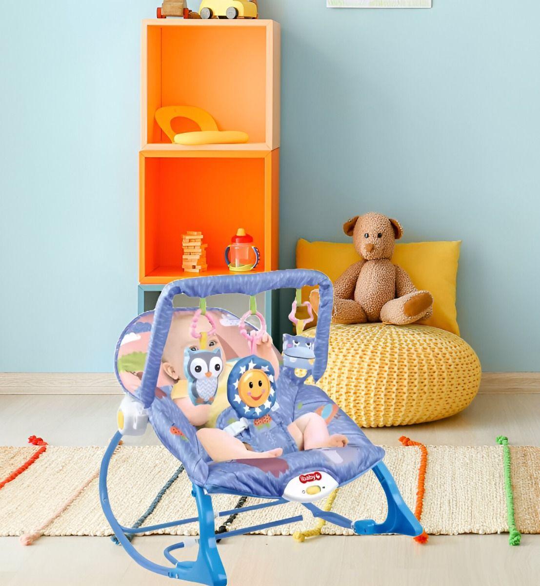 Silla Bebés Columpio Gimnasio Mecedora Musical Plegable Jhn-6