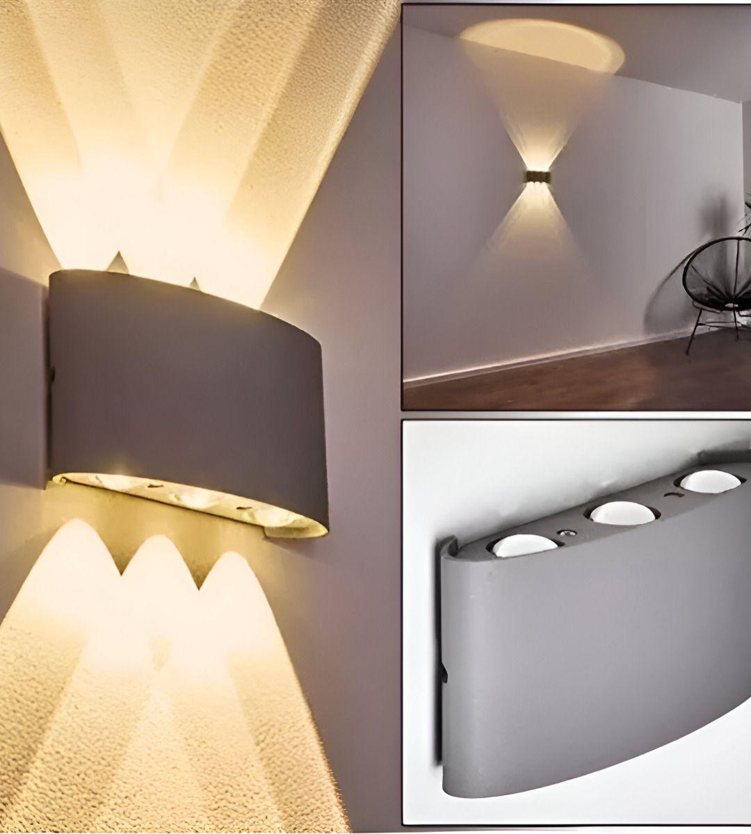 Aplique Pared LED 6w Luz Cálida Decoración Hogar Jhn-3