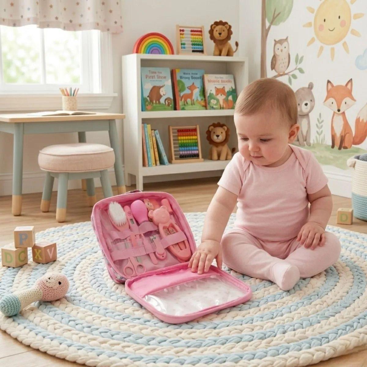 Kit Cuidado Bebé Cortaúñas Termómetro Aspirador Nasal ALJ-5
