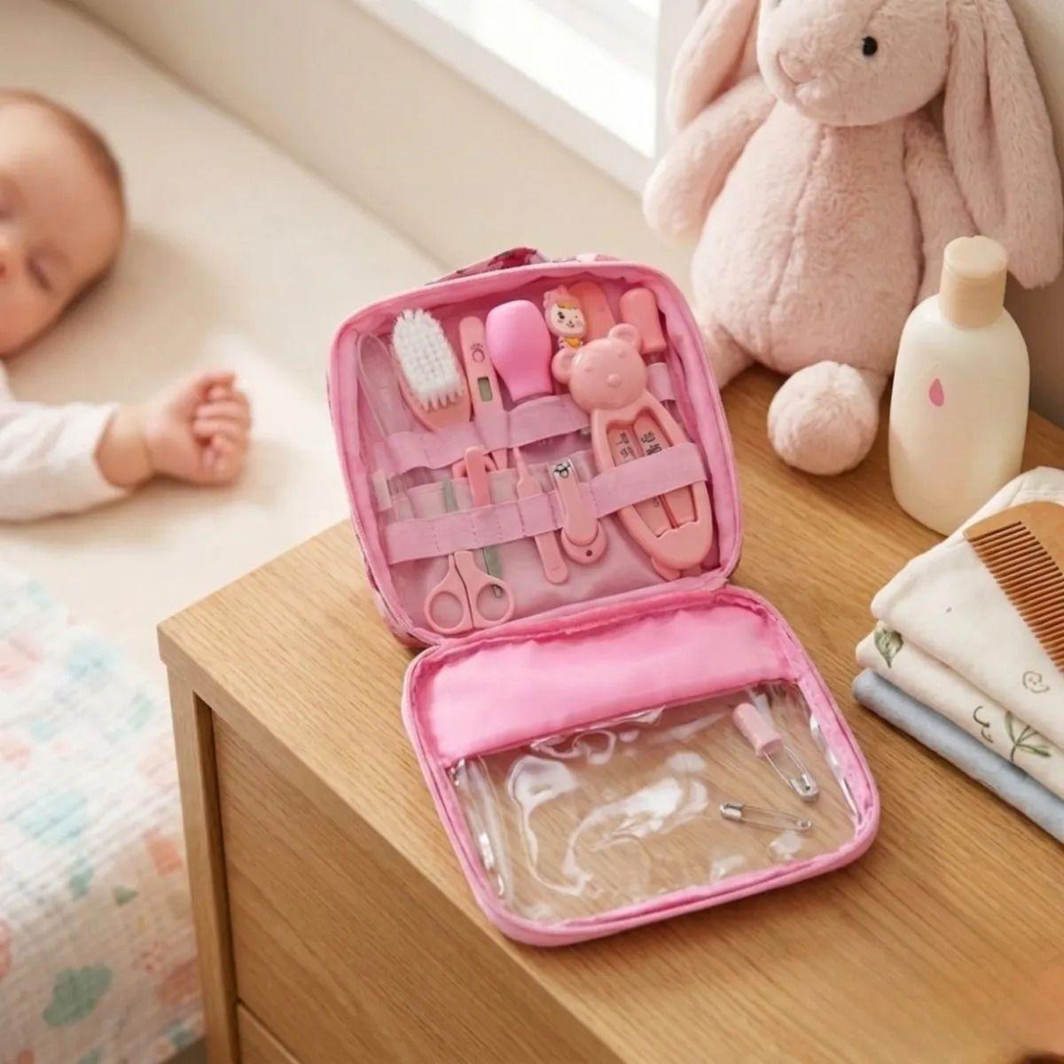Kit Cuidado Bebé Cortaúñas Termómetro Aspirador Nasal ALJ-8