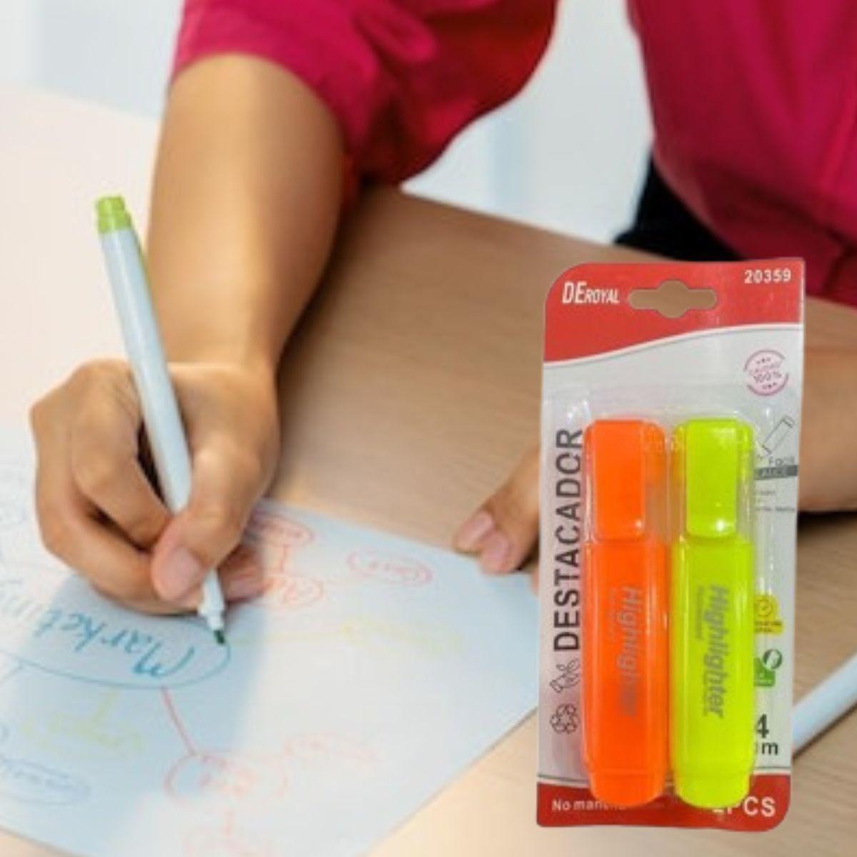 Set 8 Marcador Resaltador Fluorescentes Ergonómico Jhn-4