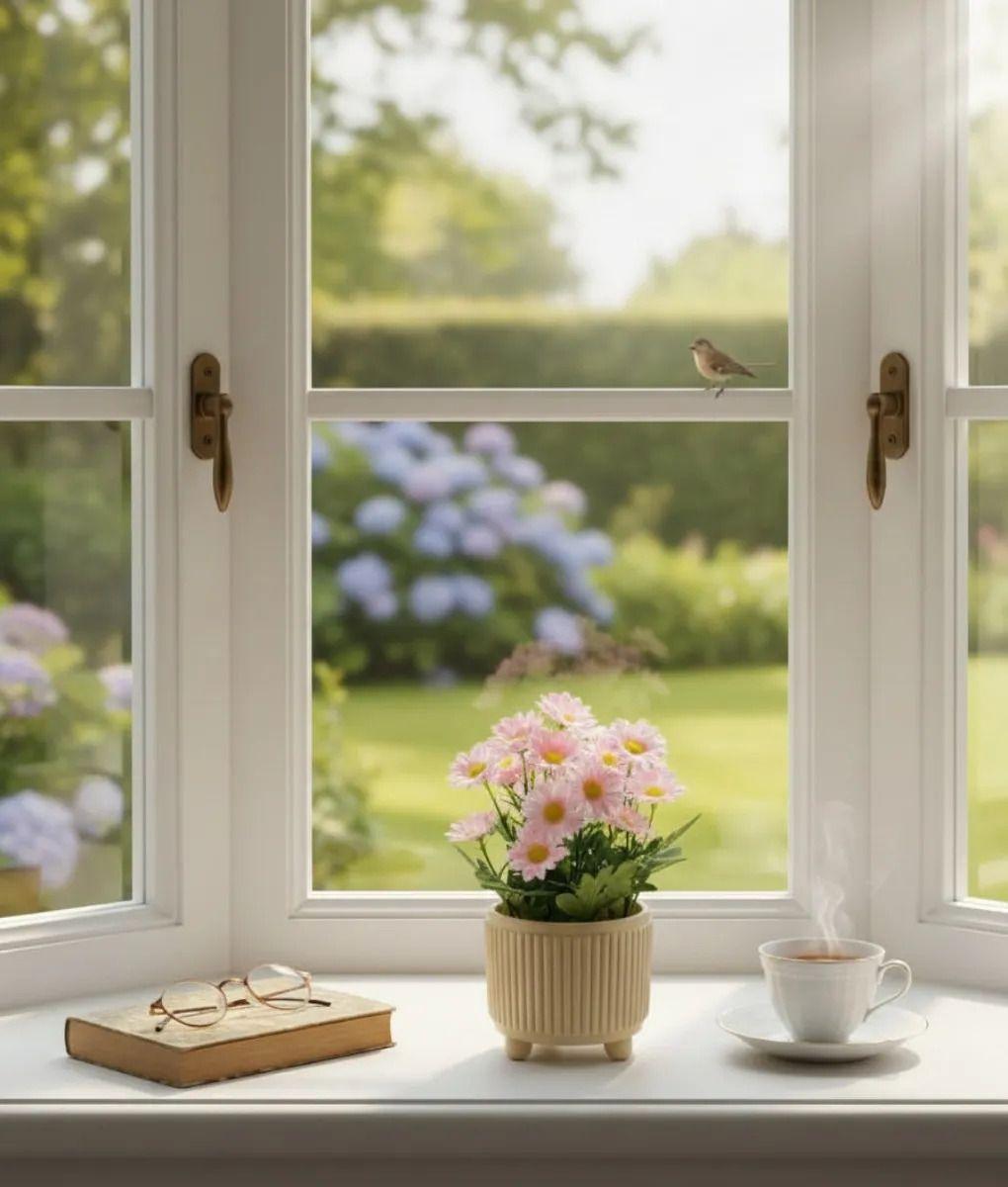 Planta Artificial Decorativa Margaritas Estilo Acanalado Jhn-8