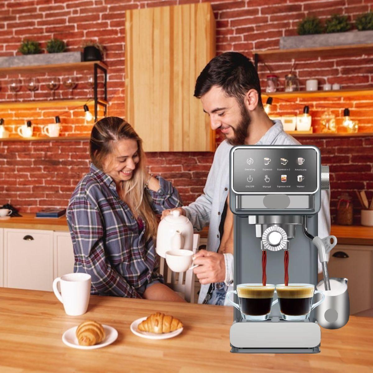 CAFETERA EXPRESO SEMIAUTOMATICA INTELIGENTE CAFÉ HOGAR LAU-1