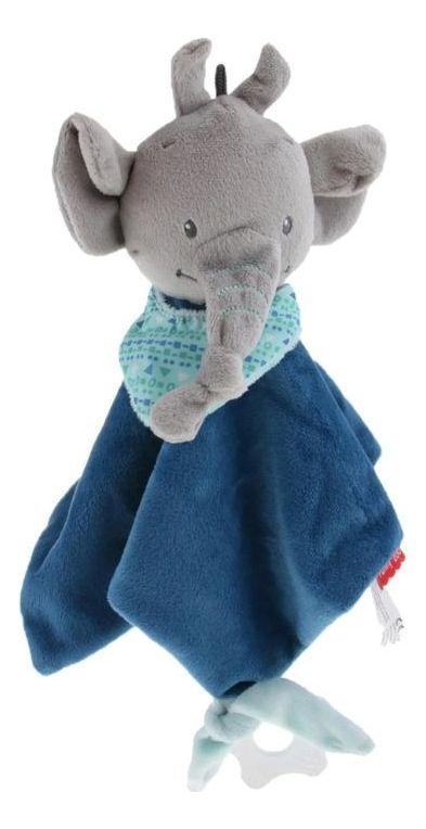 TOALLA MANTA DE APEGO TRANQUILIZANTE CON PELUCHE BEBE LAU-0