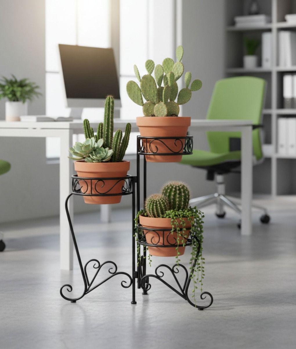 Porta Maceta Decorativo Soporte Plantas 3 Niveles Jhn-5