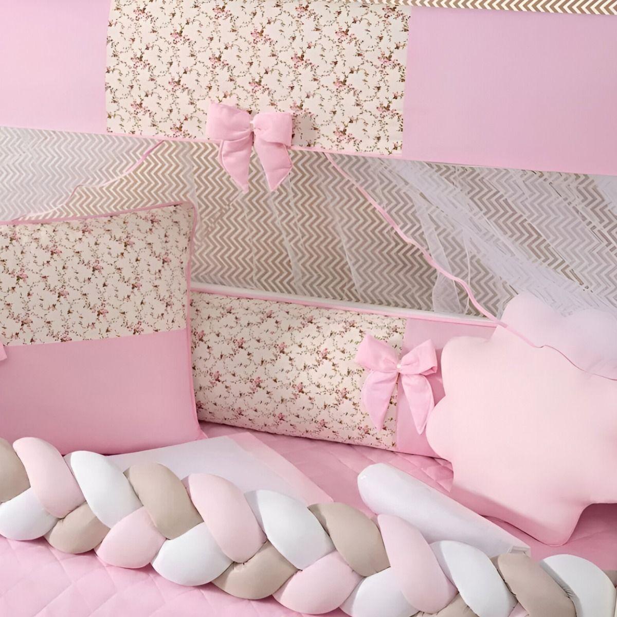 Trenza Cojín Seguridad Para Cuna Bebes Protección Jhn-5