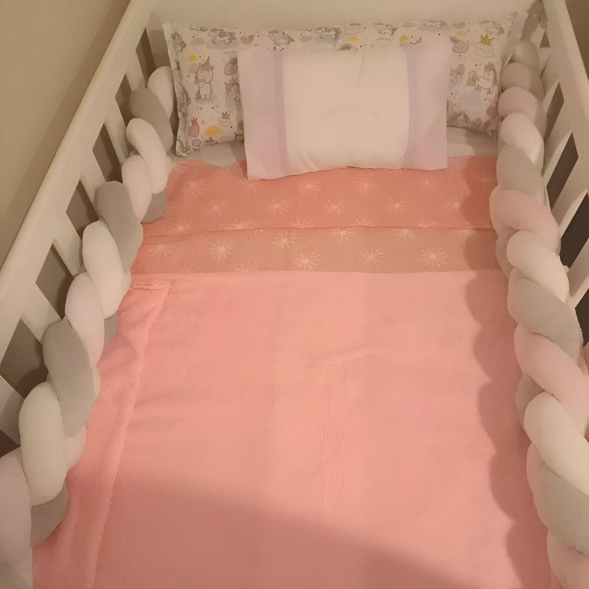 Trenza Cojín Seguridad Para Cuna Bebes Protección Jhn-7