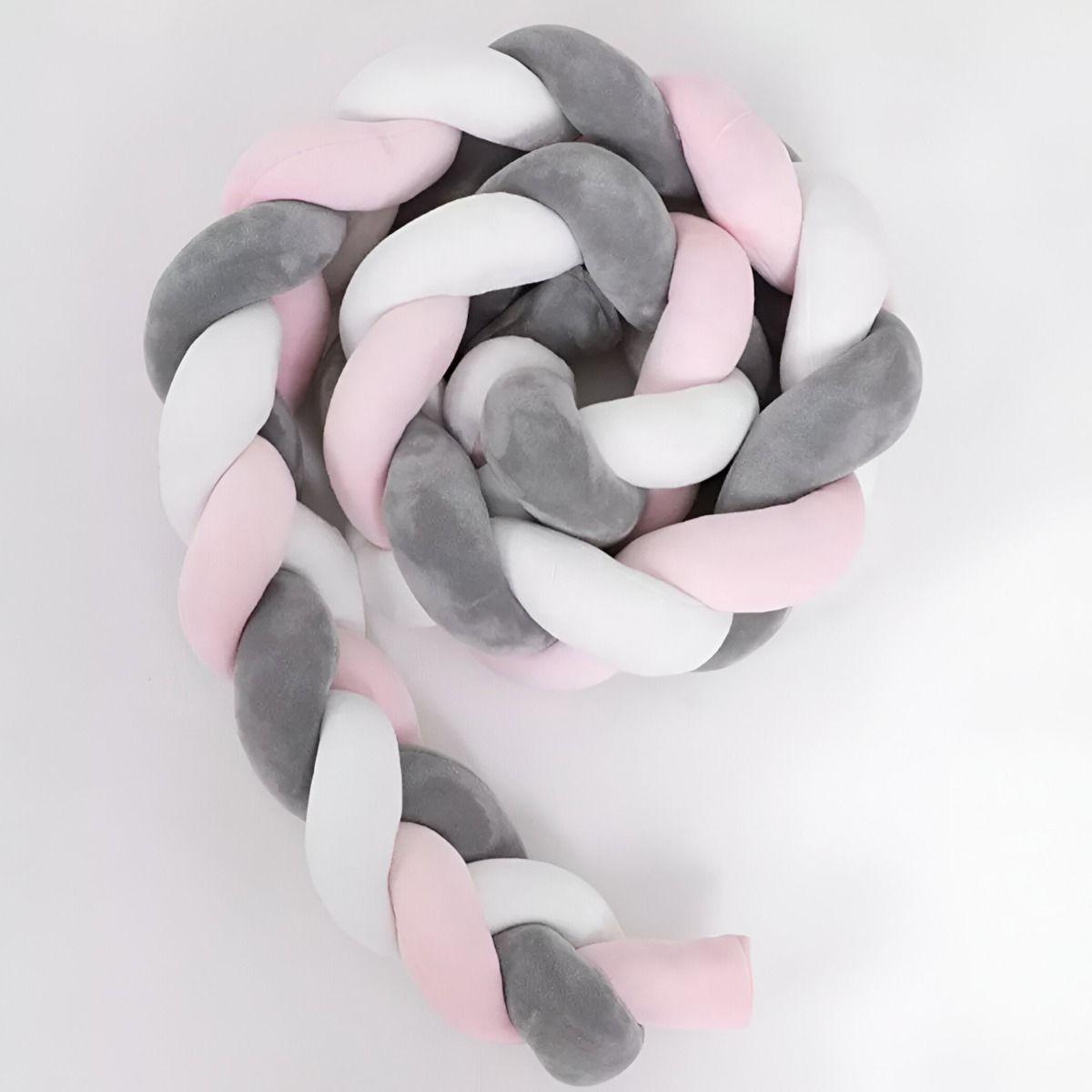 Trenza Cojín Seguridad Para Cuna Bebes Protección Jhn-8