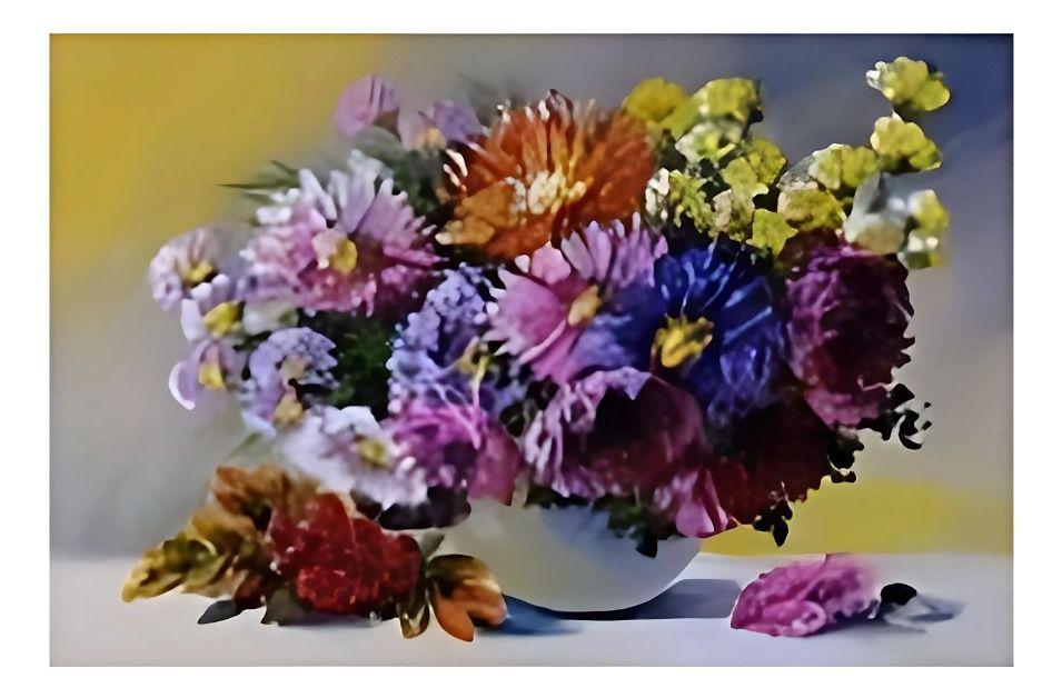 Cuadro Decorativo Arreglo Floral Equilibrio Hogar Jhn-1