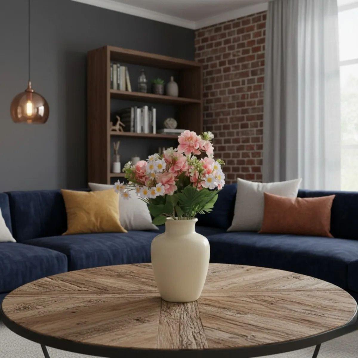 Ramo Floral Artificial Alta Densidad Elegancia Atemporal Jhn-7