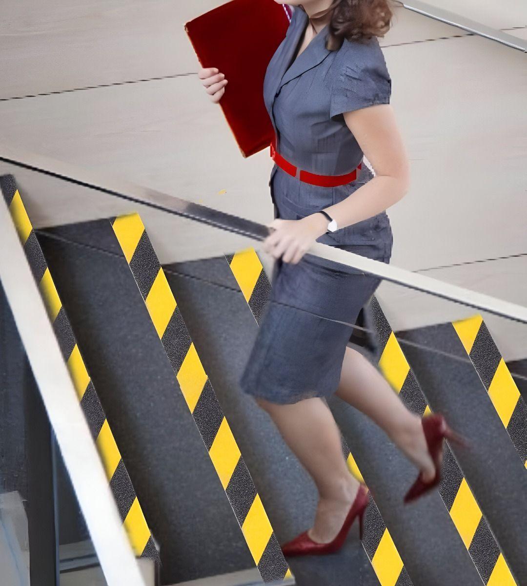 Set 3 Cinta Seguridad Antideslizante Rayas Alta Tracción Jhn-9