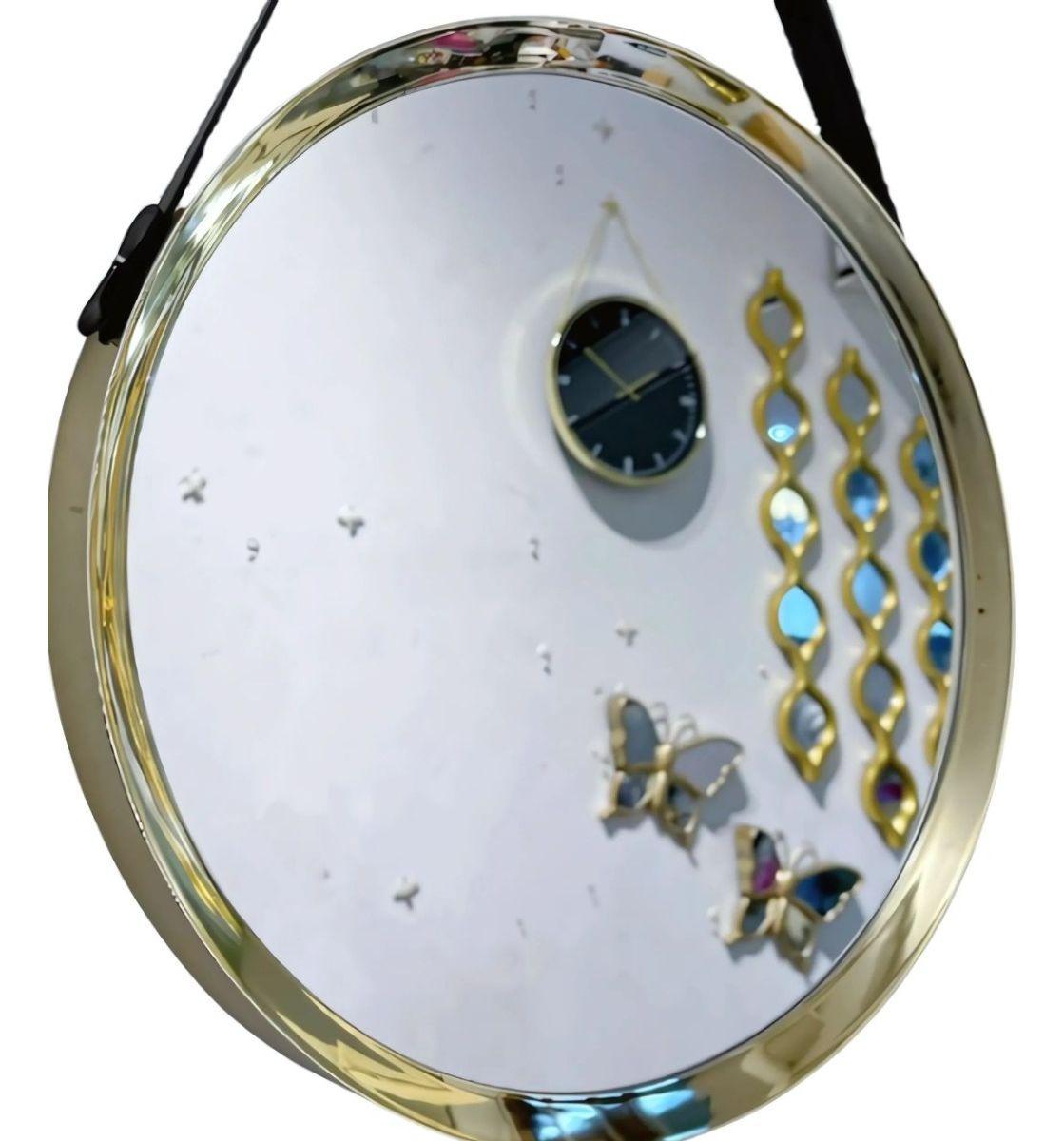 Espejo Pared Decorativo Moderno Redondo Hogar Jhn-2