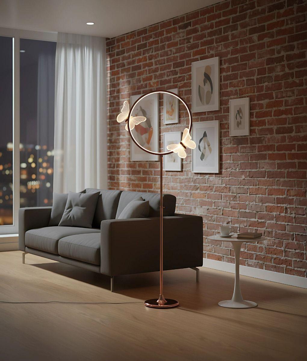 Lámpara Pie Decorativa Funcional Elegante Minimalista Jhn-7