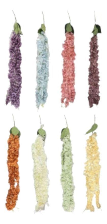 Set 2 Flores Artificiales Enredadera Colgante Pluma Jhn-2