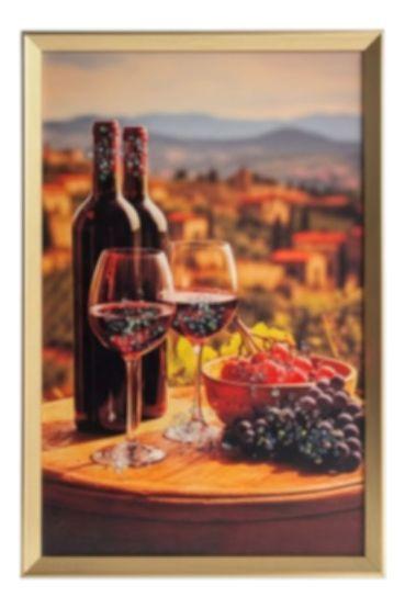 Cuadro Decorativo Vino Viñedo Atardecer Mediterráneo Jhn-1