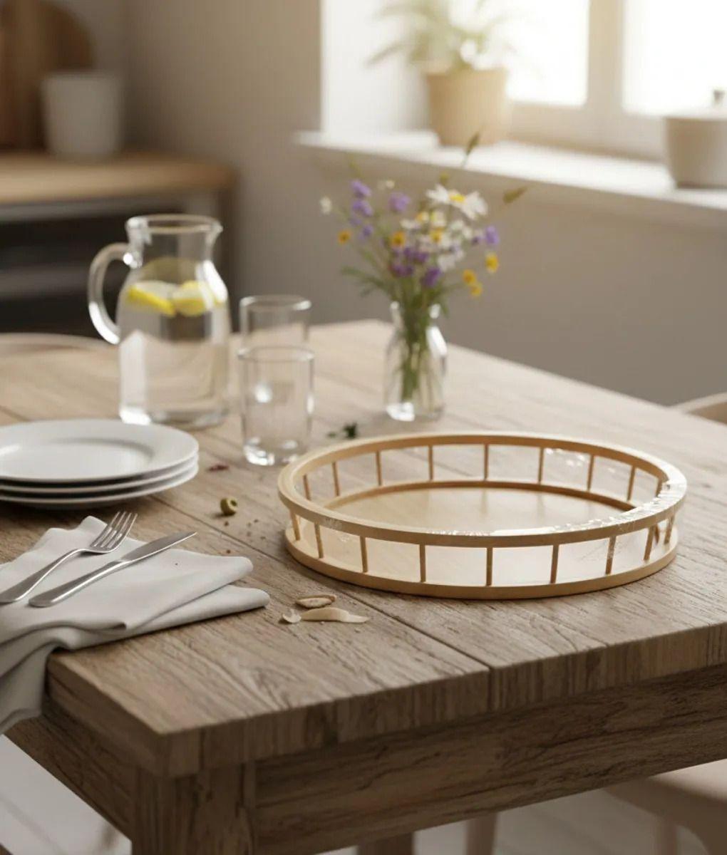 Bandeja Decorativa Diseño Bordes Ventana Sofisticada Jhn-7