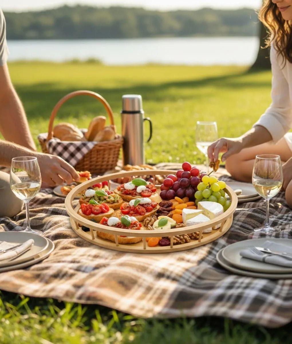 Bandeja Decorativa Diseño Bordes Ventana Sofisticada Jhn-8