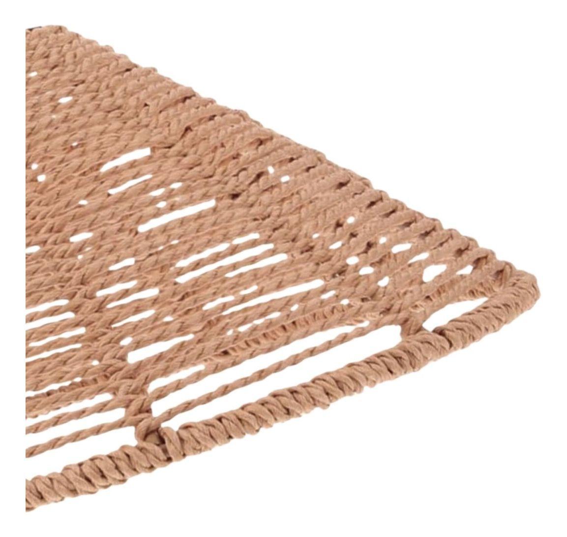 Lámpara Colgante Techo Tejida Vintage Color Café Jhn-2