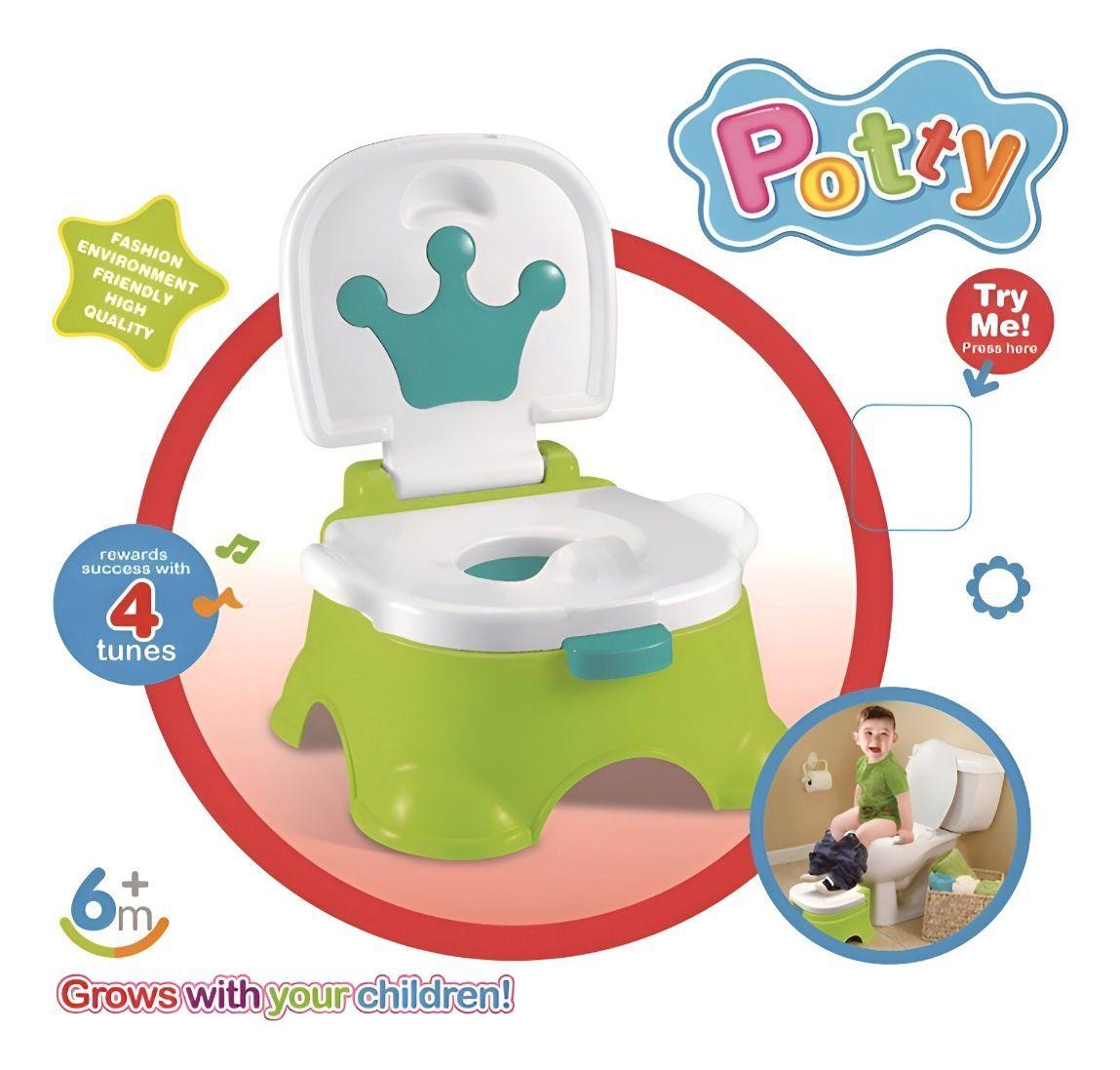 Inodoro Portátil Pelela Bebés Niños Musical Orinal Jhn-6