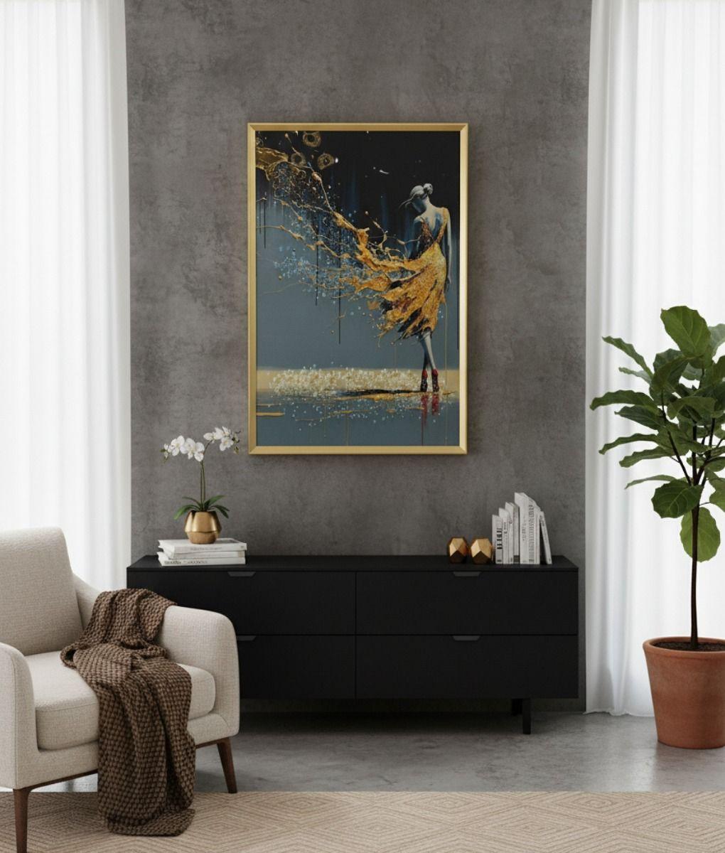 Cuadro Decorativo Arte Abstracto Elegancia Adorno Pared Jhn-8