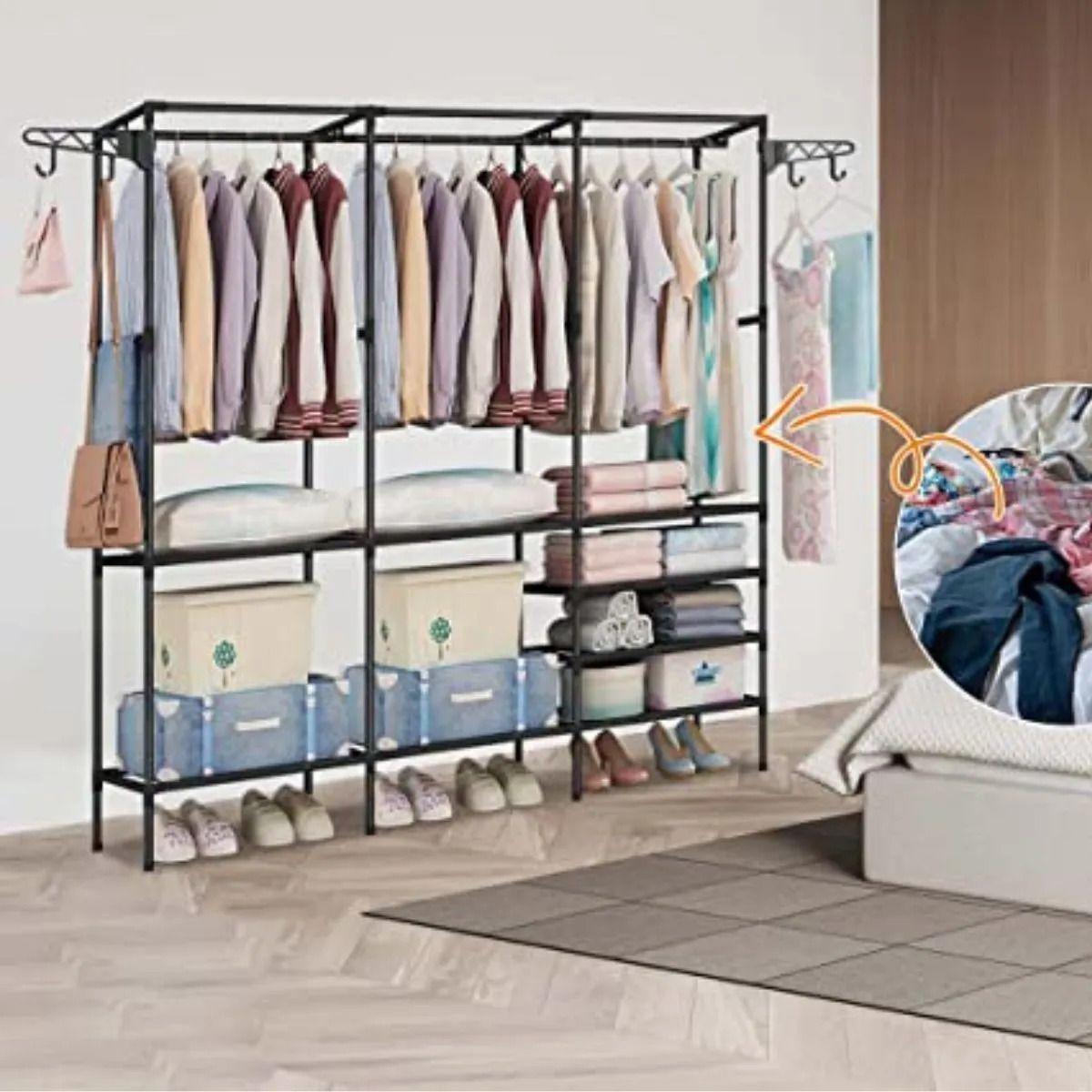 ORGANIZADOR DE ROPA VARILLAS PARA COLGAR MULTIFUNCION LAU-3