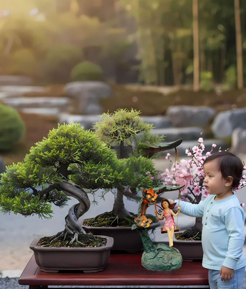 Figura Decorativa Hada Columpio Jardín Adorno Solar Jhn-3