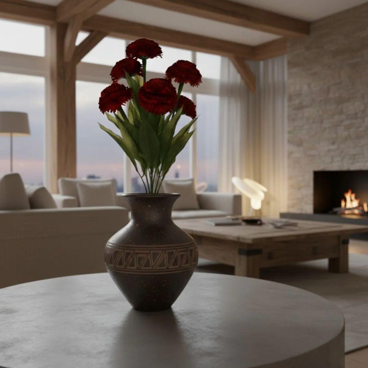 Set 2 Ramo Floral Botánico Ornamental Artificial Adorno Jhn-6