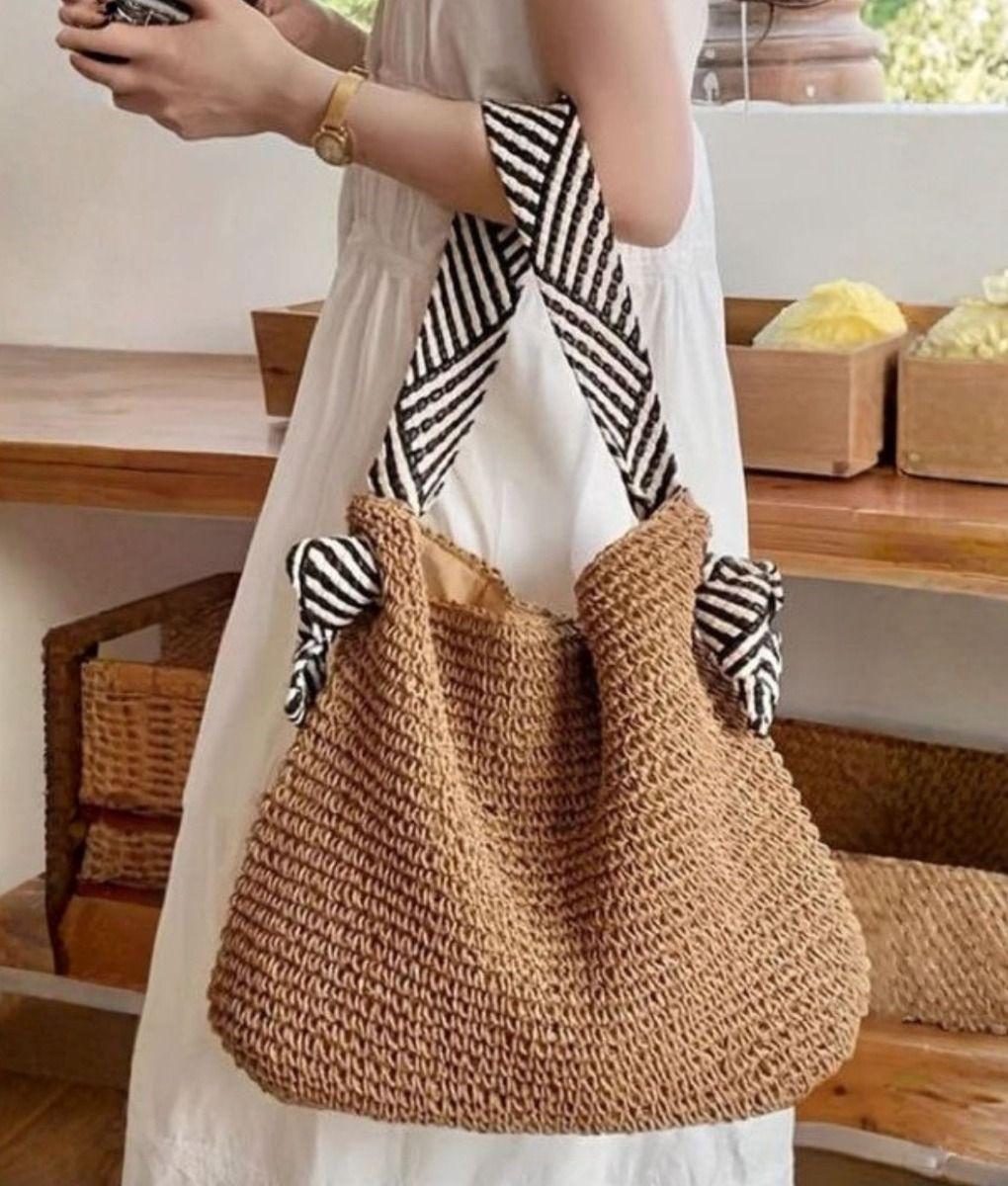 Cartera Bolso Casual Asas Diseño Contraste Moderno Jhn-4