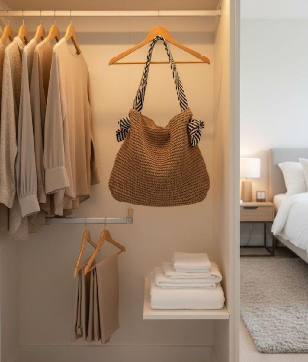 Cartera Bolso Casual Asas Diseño Contraste Moderno Jhn-8