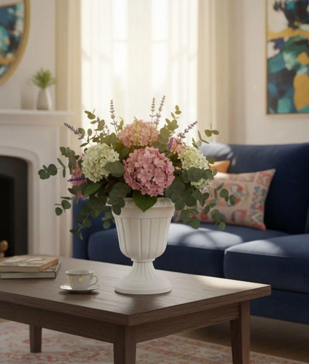 Macetero Estilo Urna Clásica Jardín Botánica Diseño Copa Jhn-7