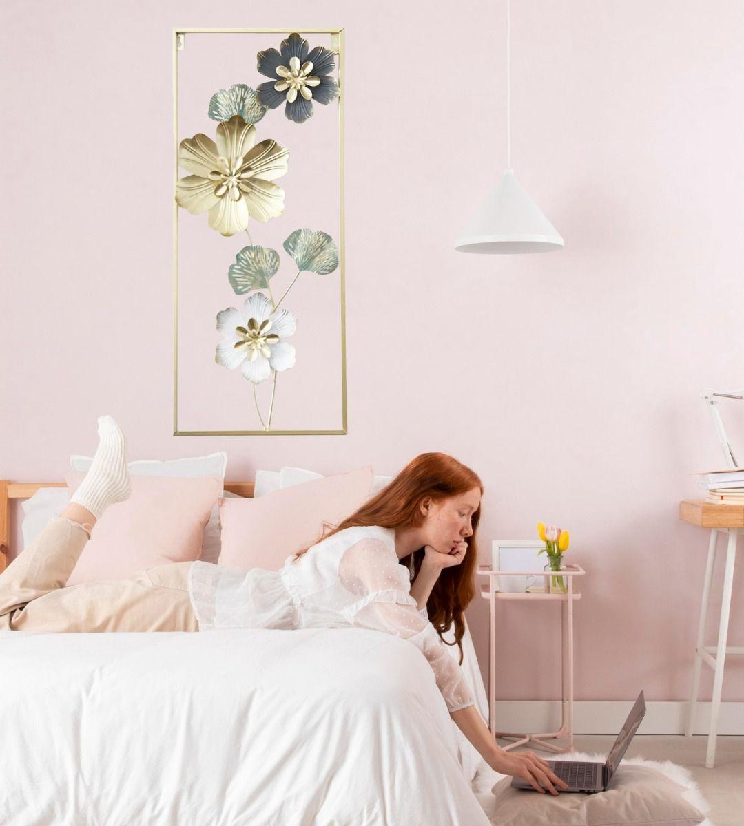 Decoración Pared Flores Cuadro Hogar Escultura Jhn-5