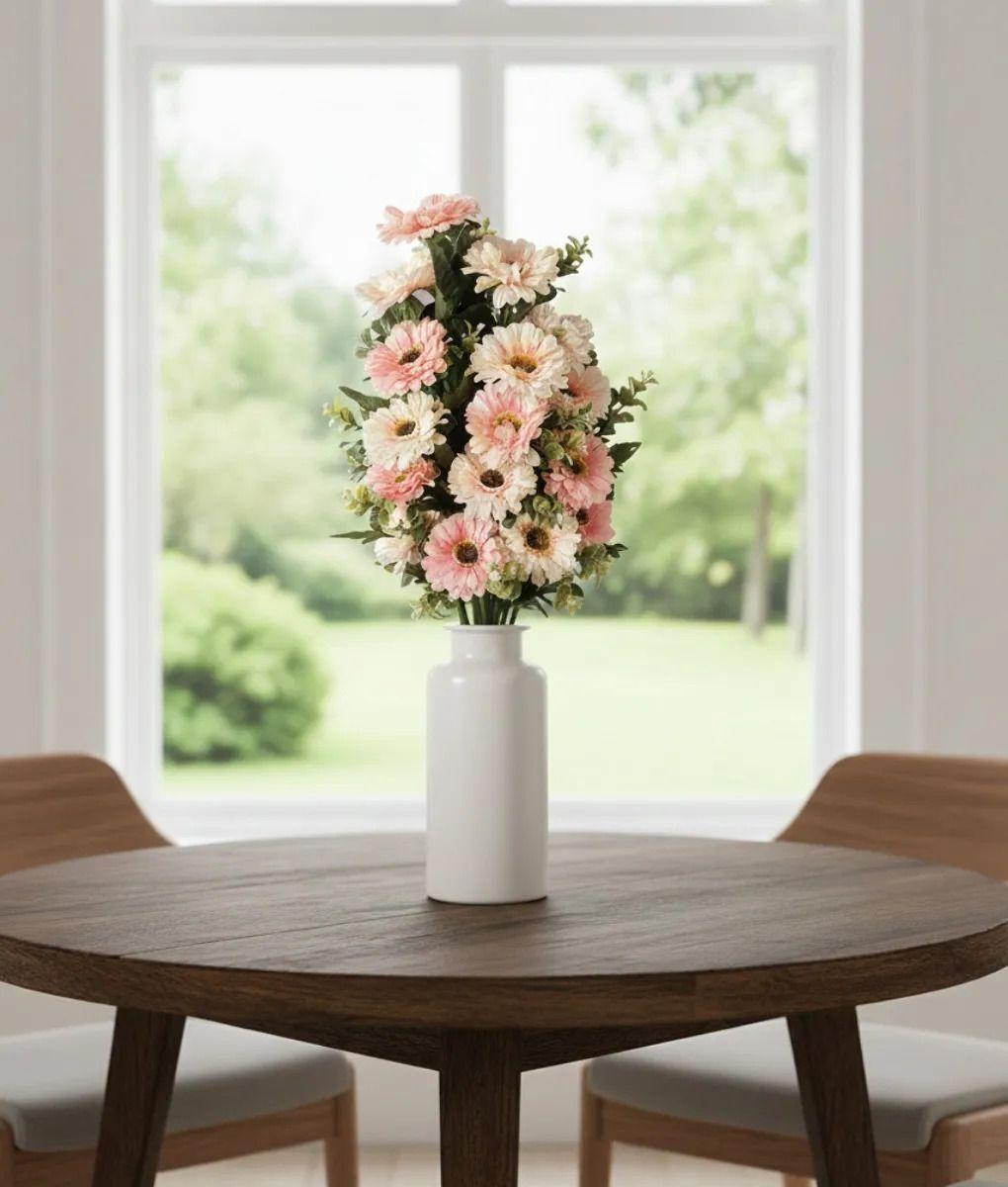 Ramo Flores Artificiales Diseño Margarita Clásica Jhn-6