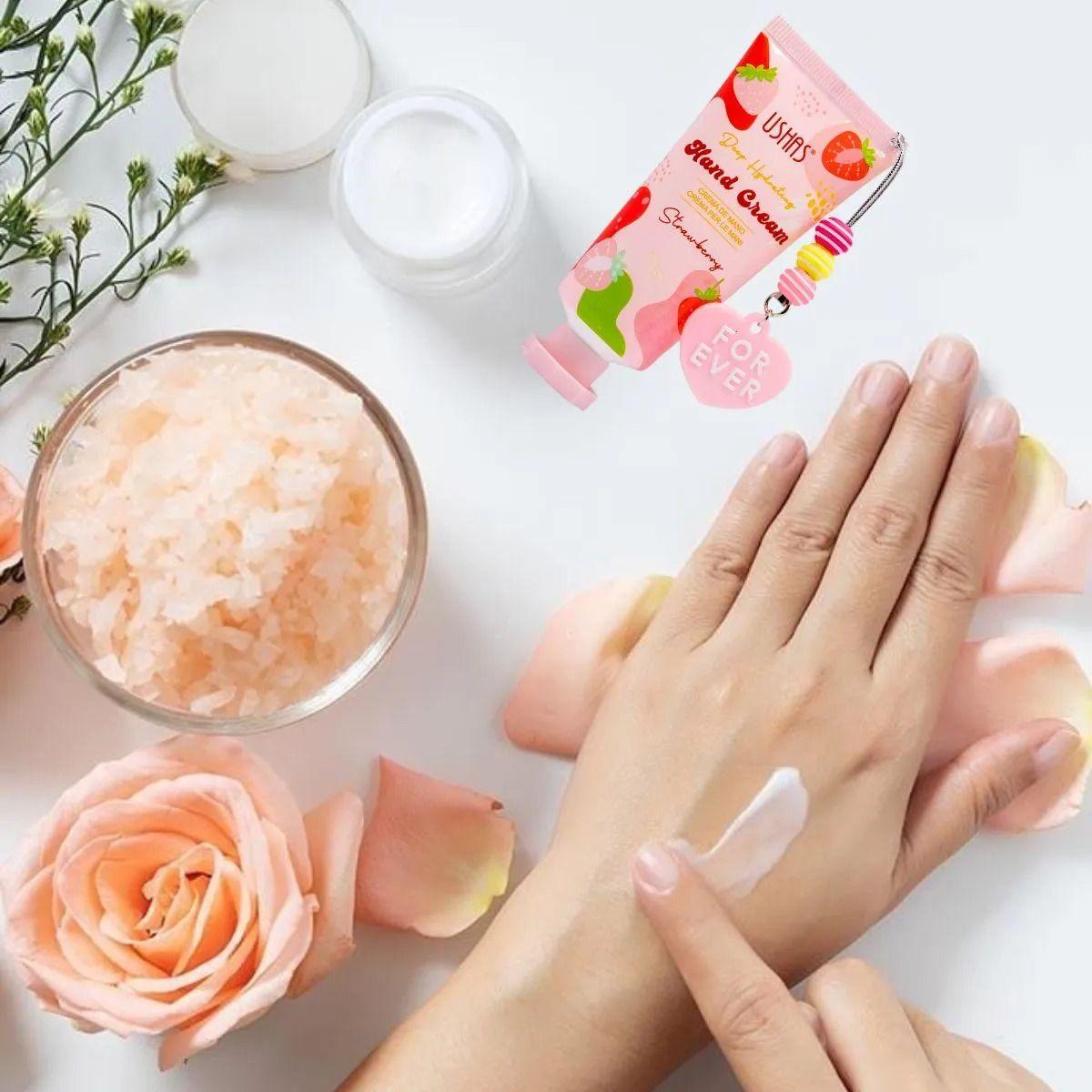 SET 3 CREMA DE MANOS FOR EVER STRAWBERRY HIDRATA LAU-3