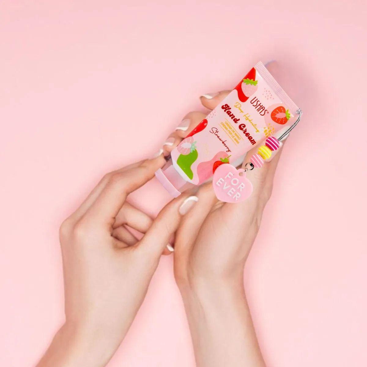 SET 3 CREMA DE MANOS FOR EVER STRAWBERRY HIDRATA LAU-4