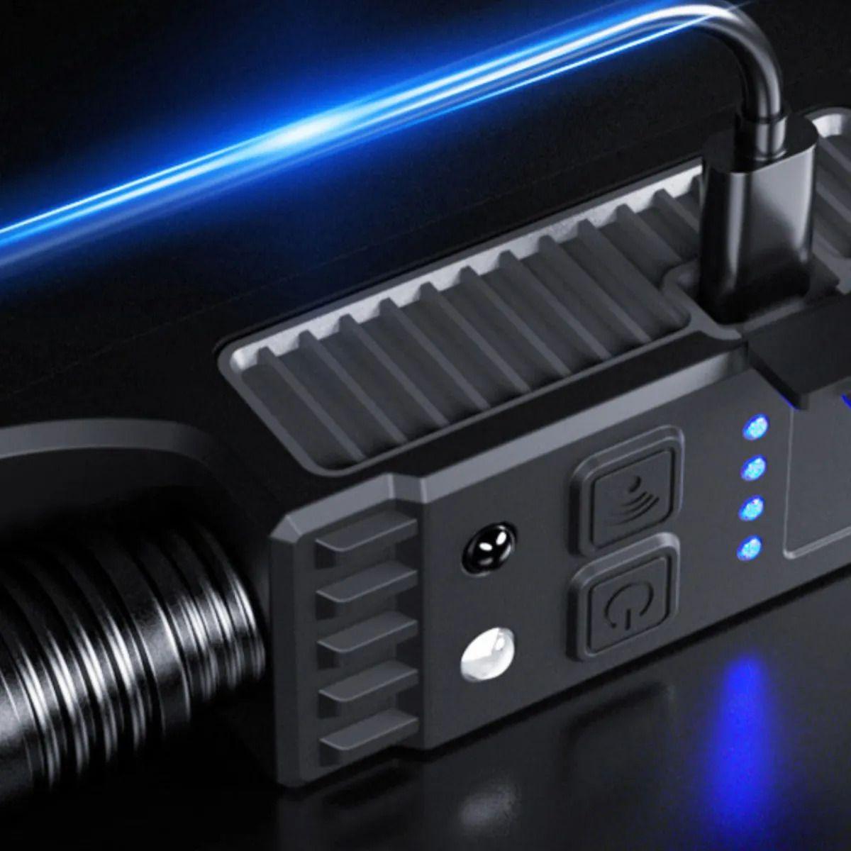 Linterna Faro Led Potente Sensor Movimiento Recargable ALJ-1