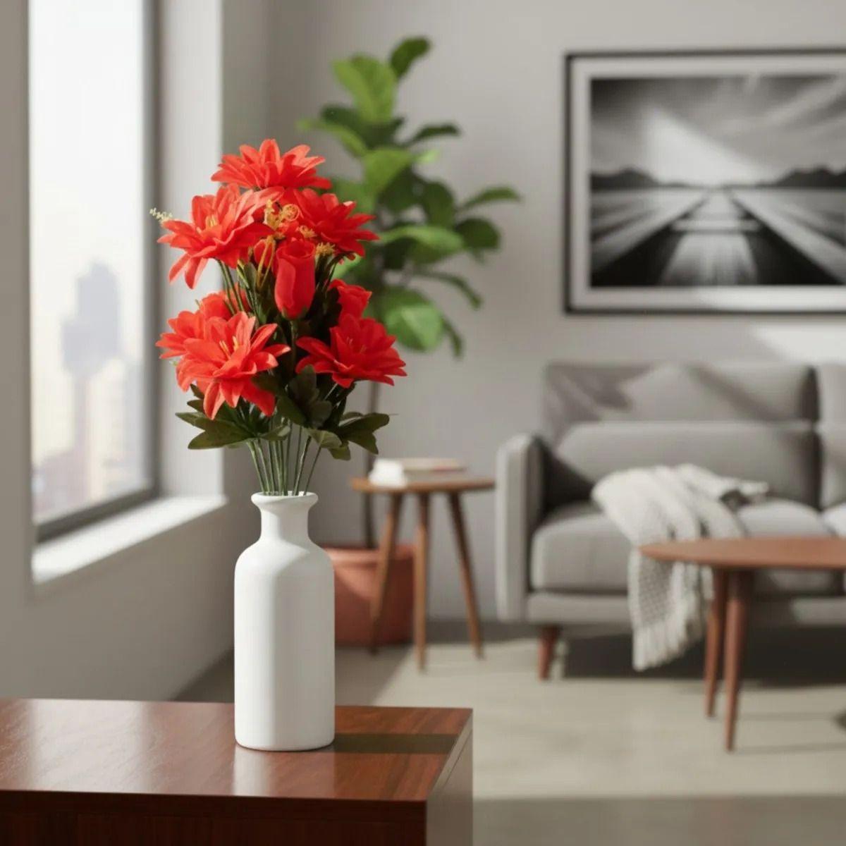 Ramo Floral Decorativo Artificial Ornamental Frescura Jhn-8