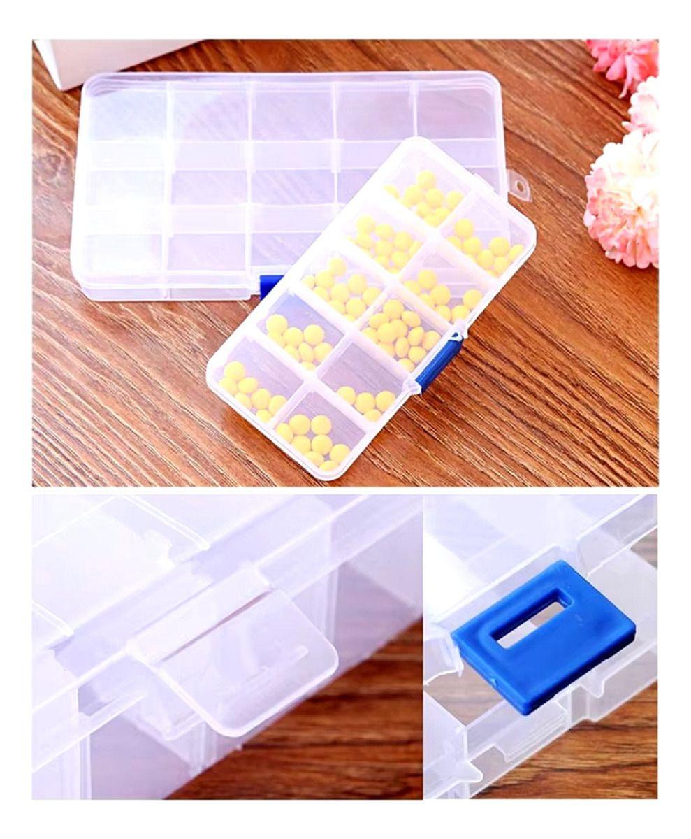 Set 10 Pastilleros Transparente 15 Division Organizador Lau-2