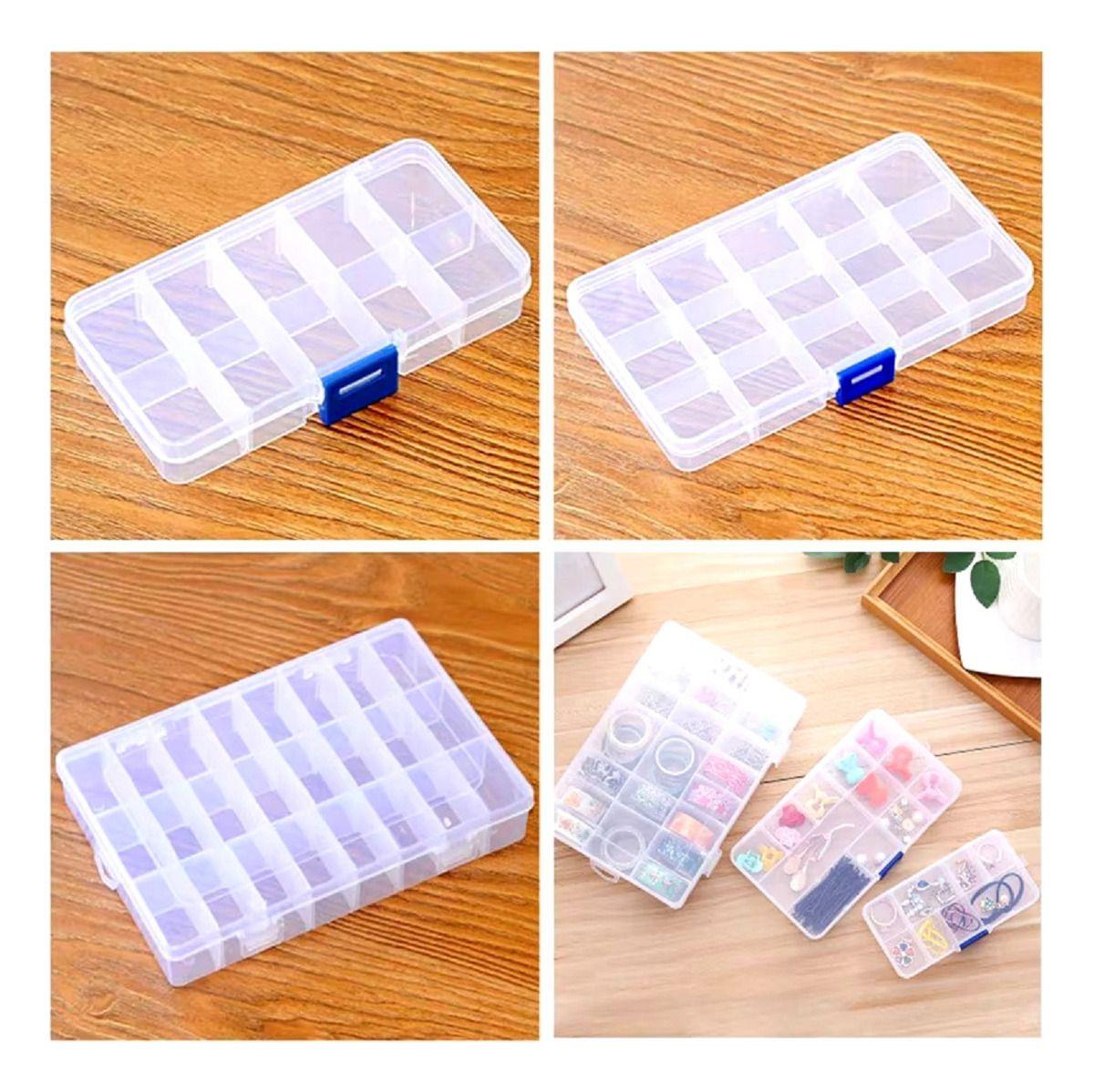 Set 10 Pastilleros Transparente 15 Division Organizador Lau-3