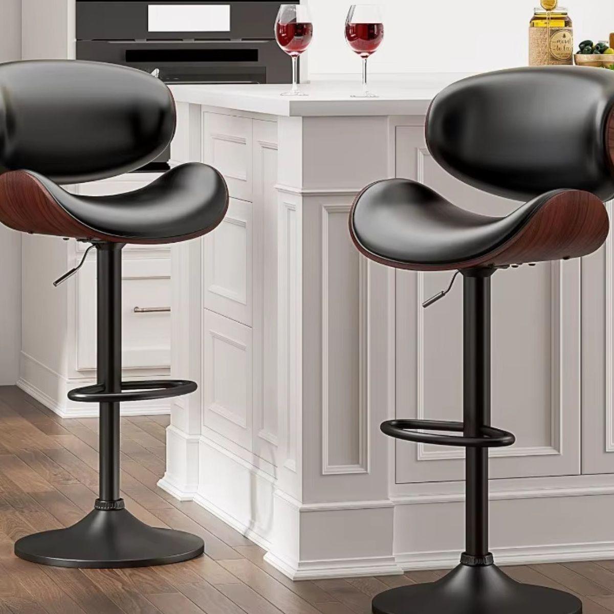 BANCO ALTO DE COCINA ERGONOMICO CONFORT ELEGANTE HOGAR LAU-2