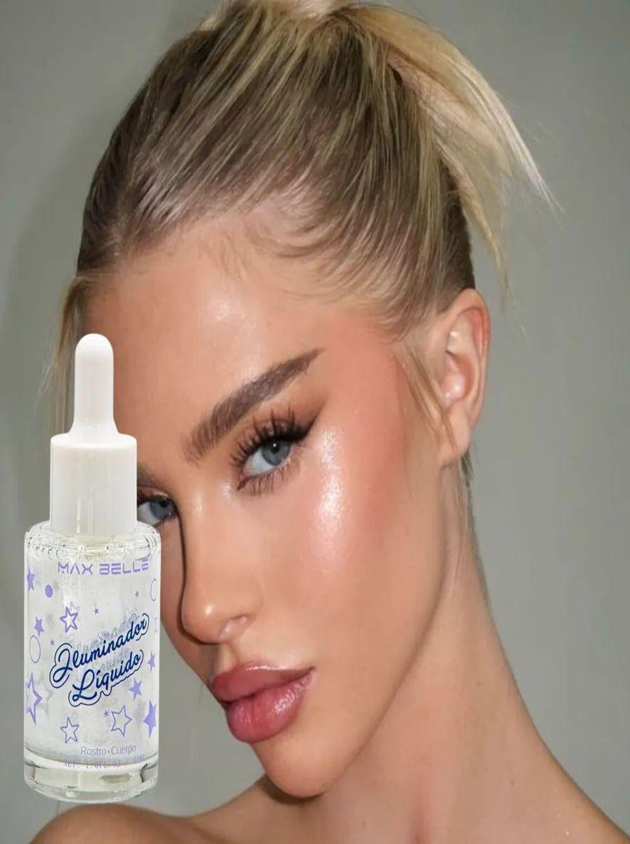 Pack 2 Iluminador Liquido Rostro Cuerpo Brillante Lau-3